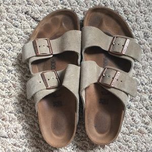 Genuine suede Birkenstock sandals